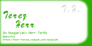 terez herr business card